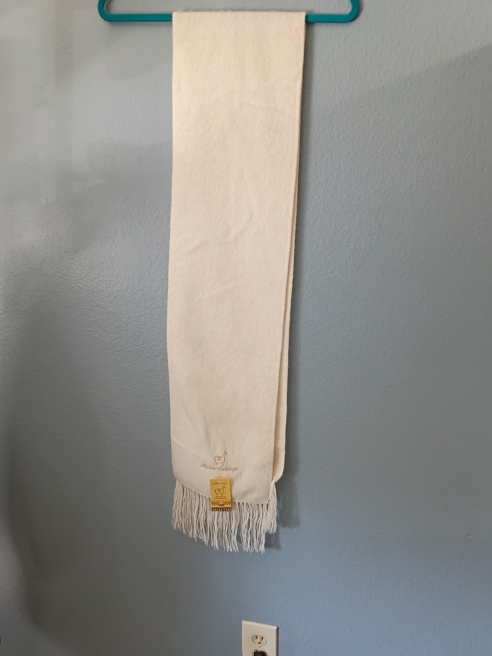Cream Fringed Pashmina Scarf - Classic Neutral Accessory